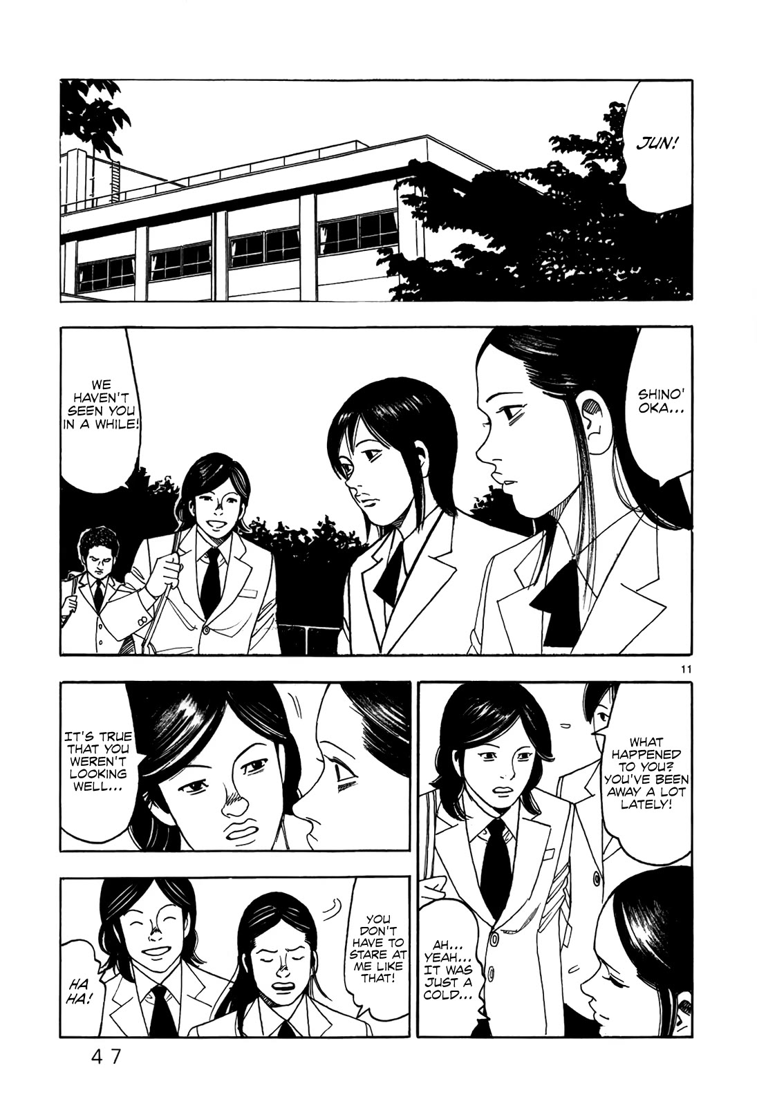 Yomawari Sensei Chapter 46 page 13 - Chapter 46: Without Being Able to Say Goodbye (2)