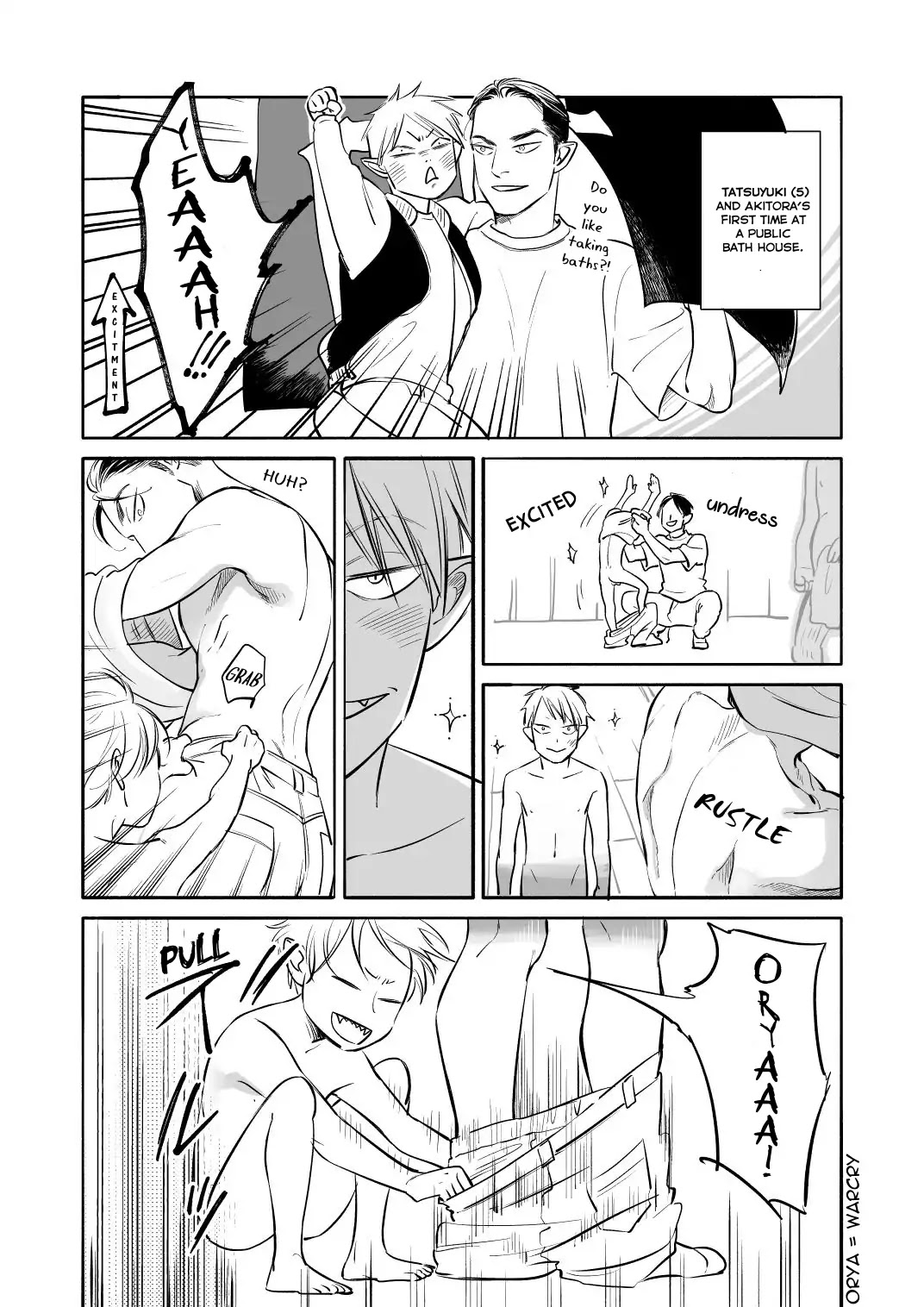 Yondaime Ooyamato Tatsuyuki Chapter 13.5 page 1 - Bath House Twitter Extra