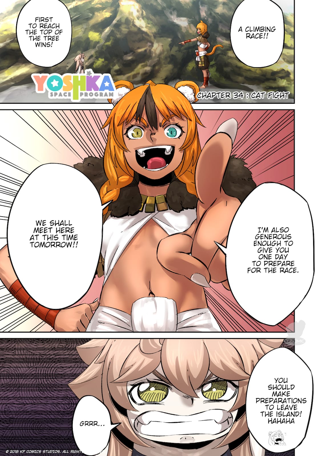 Yoshka Space Program Chapter 34 page 1 - Chapter 34: Cat Fight