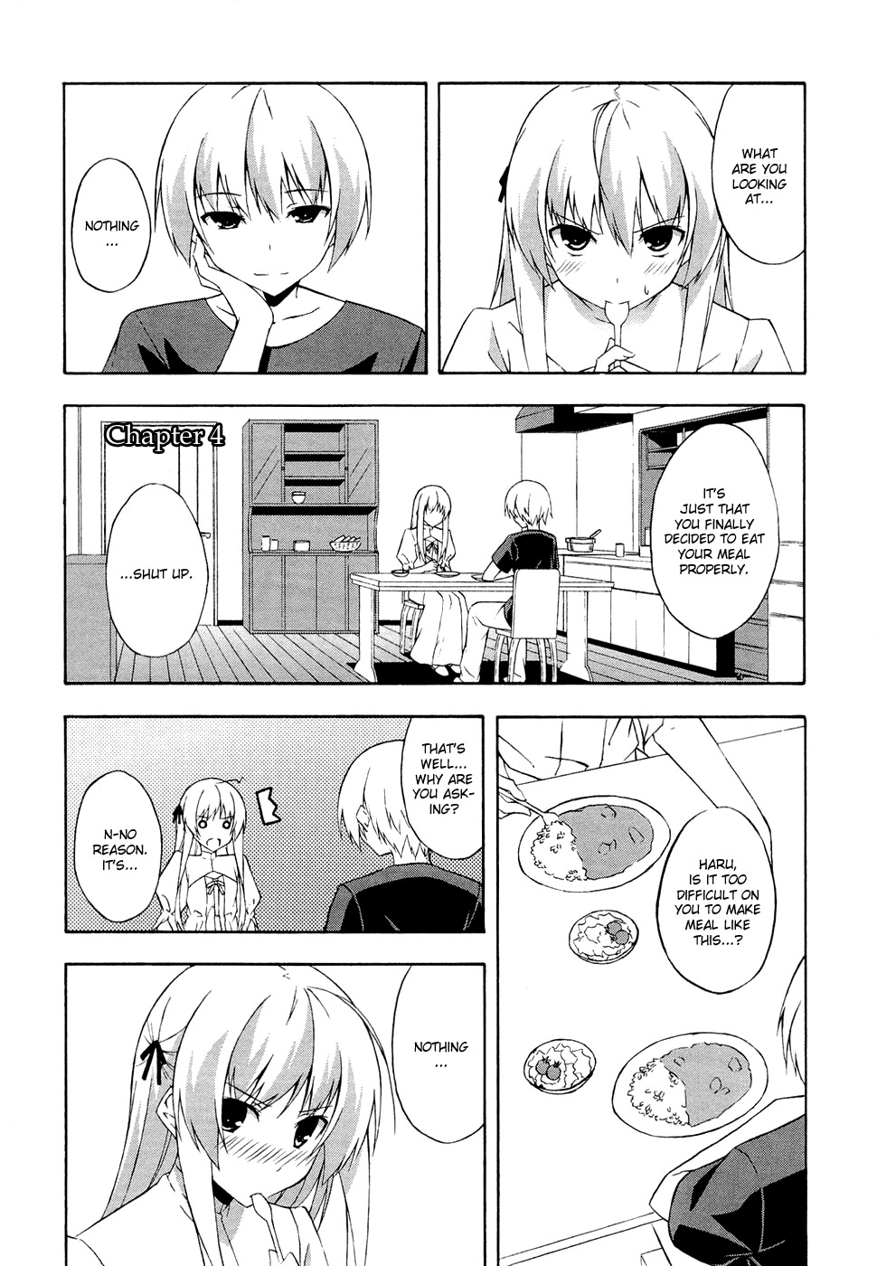 Yosuga no Sora Chapter 4 page 1 - Chapter 4: Each Respective Form