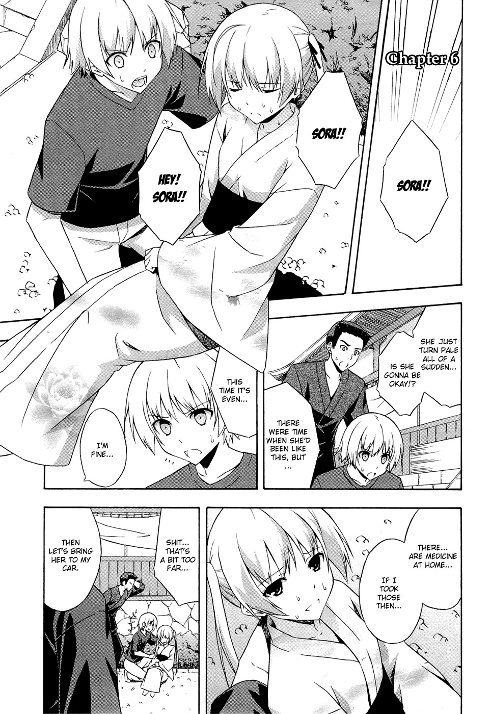 Yosuga no Sora Chapter 6 page 1 - Chapter 6: The Voice of Your Hearth