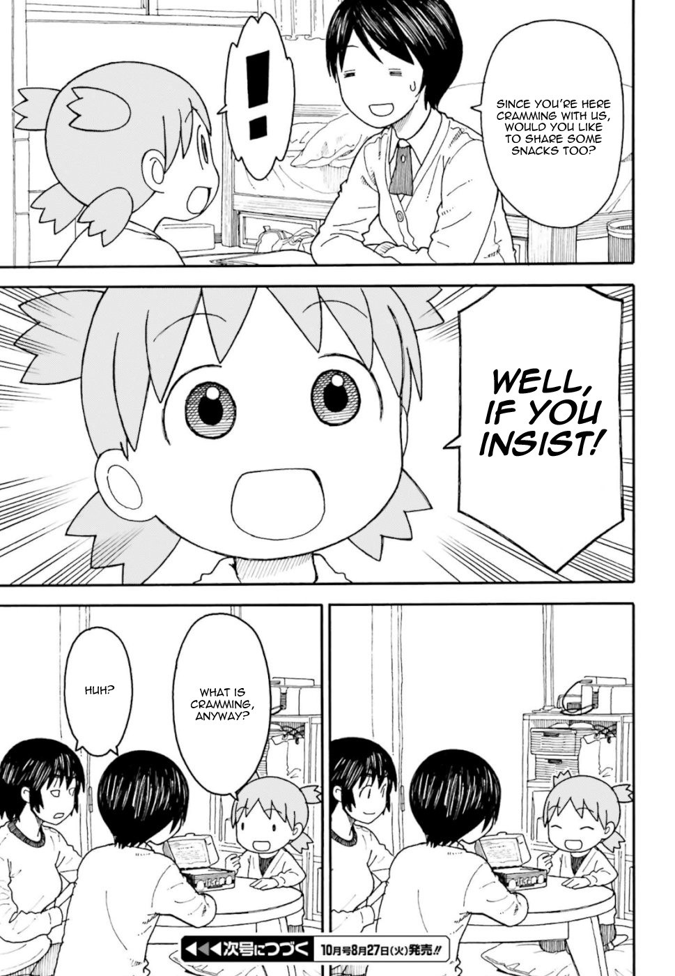 Yotsubato! Chapter 102 page 15 - Chapter 102: Yotsuba & Cramming (part 1)