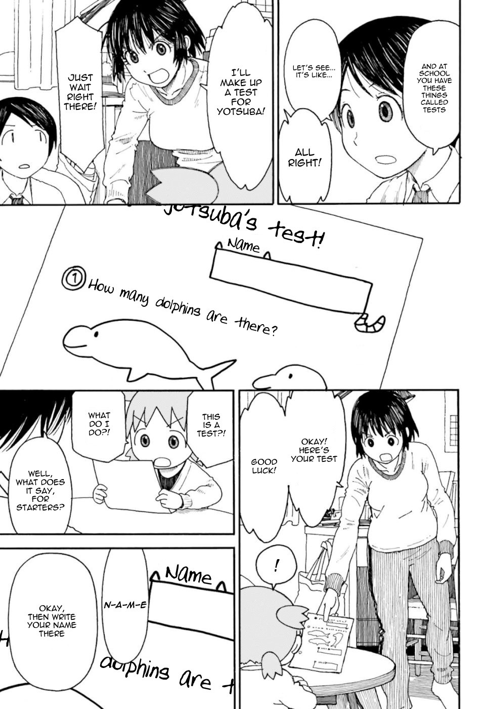 Yotsubato! Chapter 103 page 3 - Chapter 103: Yotsuba & Cramming (part 2)