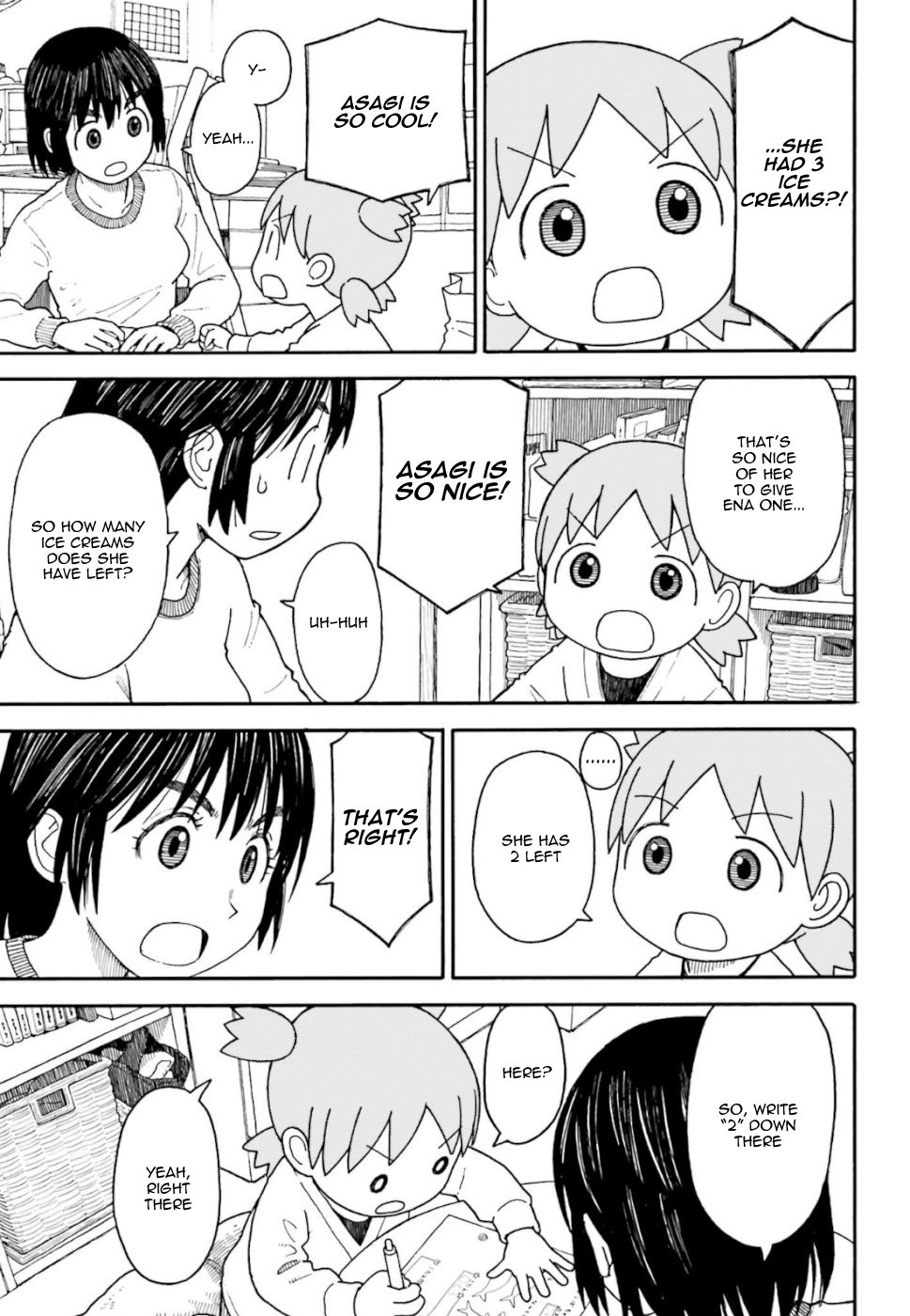 Yotsubato! Chapter 103 page 7 - Chapter 103: Yotsuba & Cramming (part 2)
