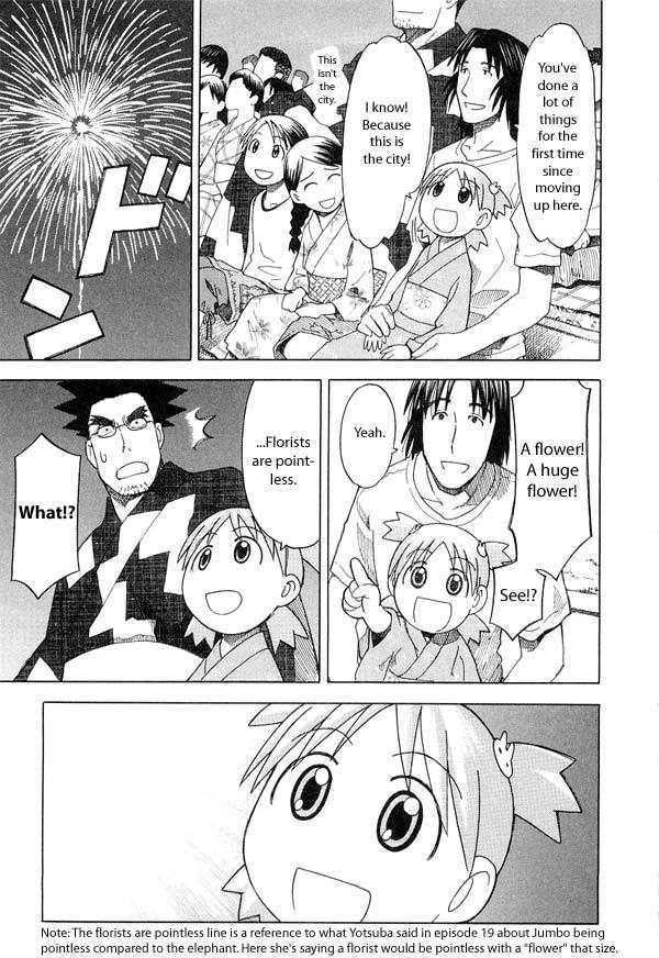 Yotsubato! Chapter 21 page 23 - Chapter 21: Yotsuba & the Fireworks Display!