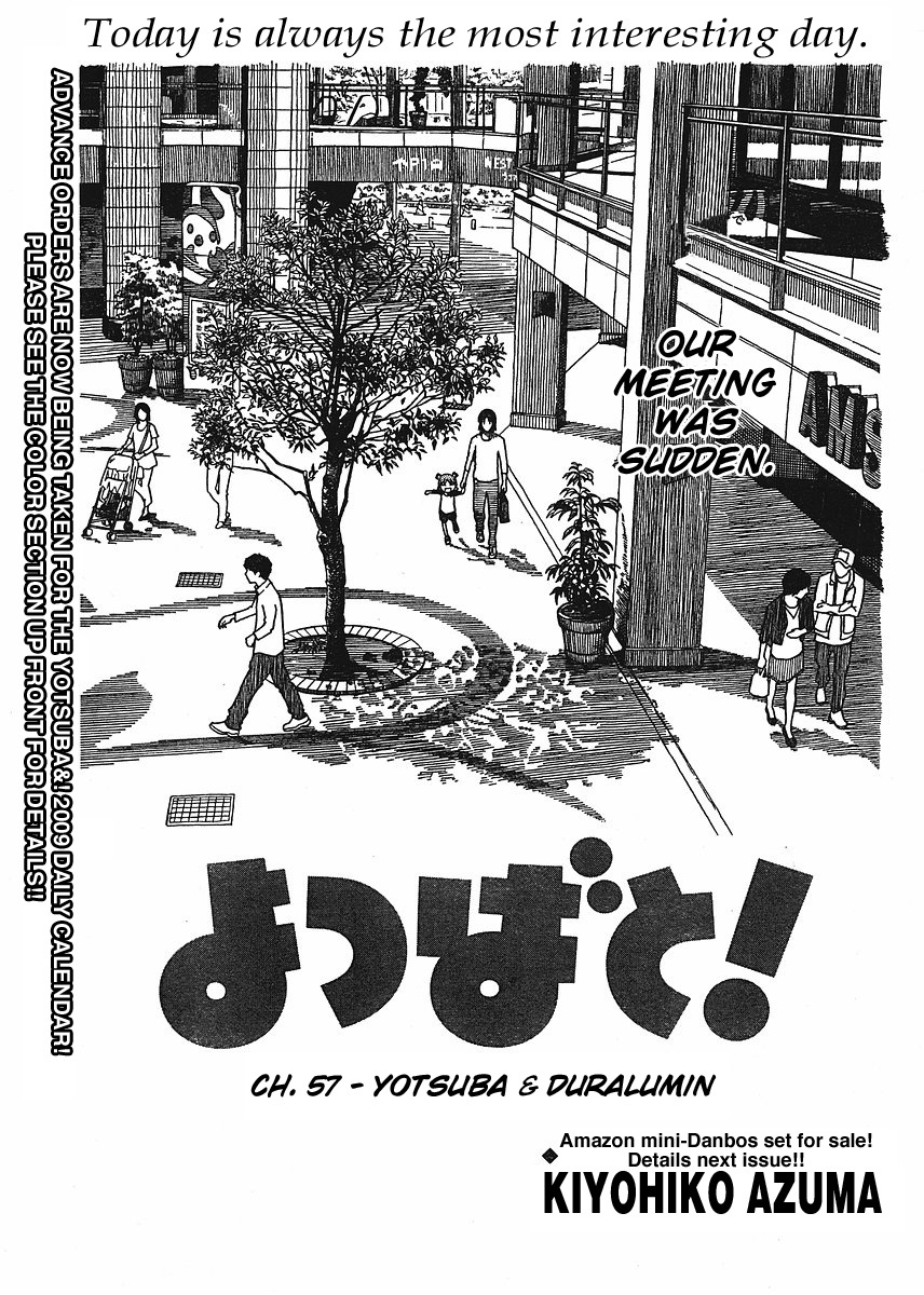 Yotsubato! Chapter 57 page 1 - Chapter 57: Yotsuba & Duralumin
