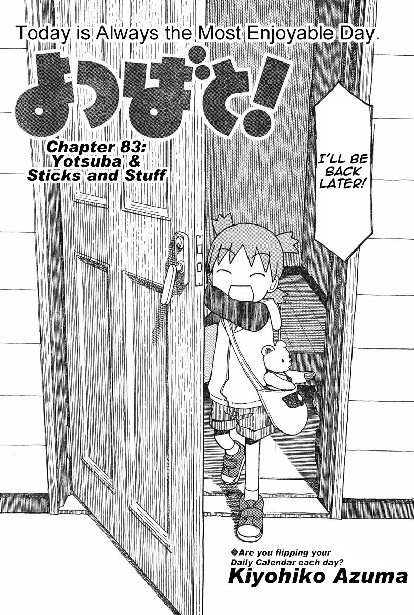 Yotsubato! Chapter 83 page 2 - Chapter 83: Yotsuba & Sticks and Stuff