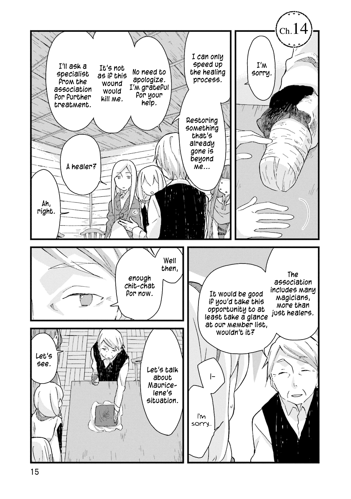 Yotsukoto Chapter 14 page 1 - Chapter 14