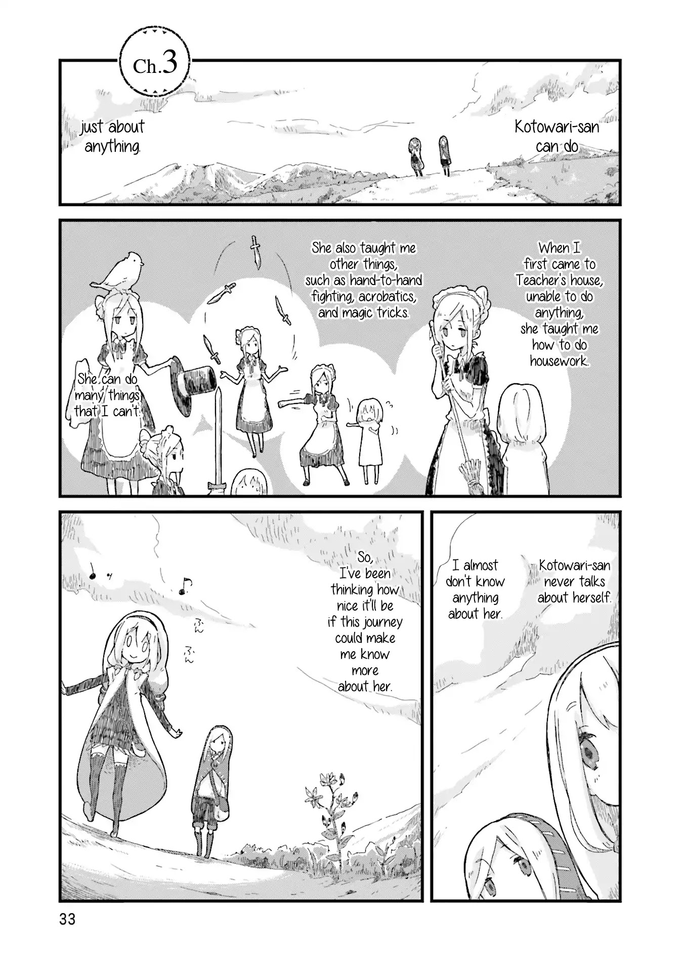 Yotsukoto Chapter 3 page 1 - Chapter 3