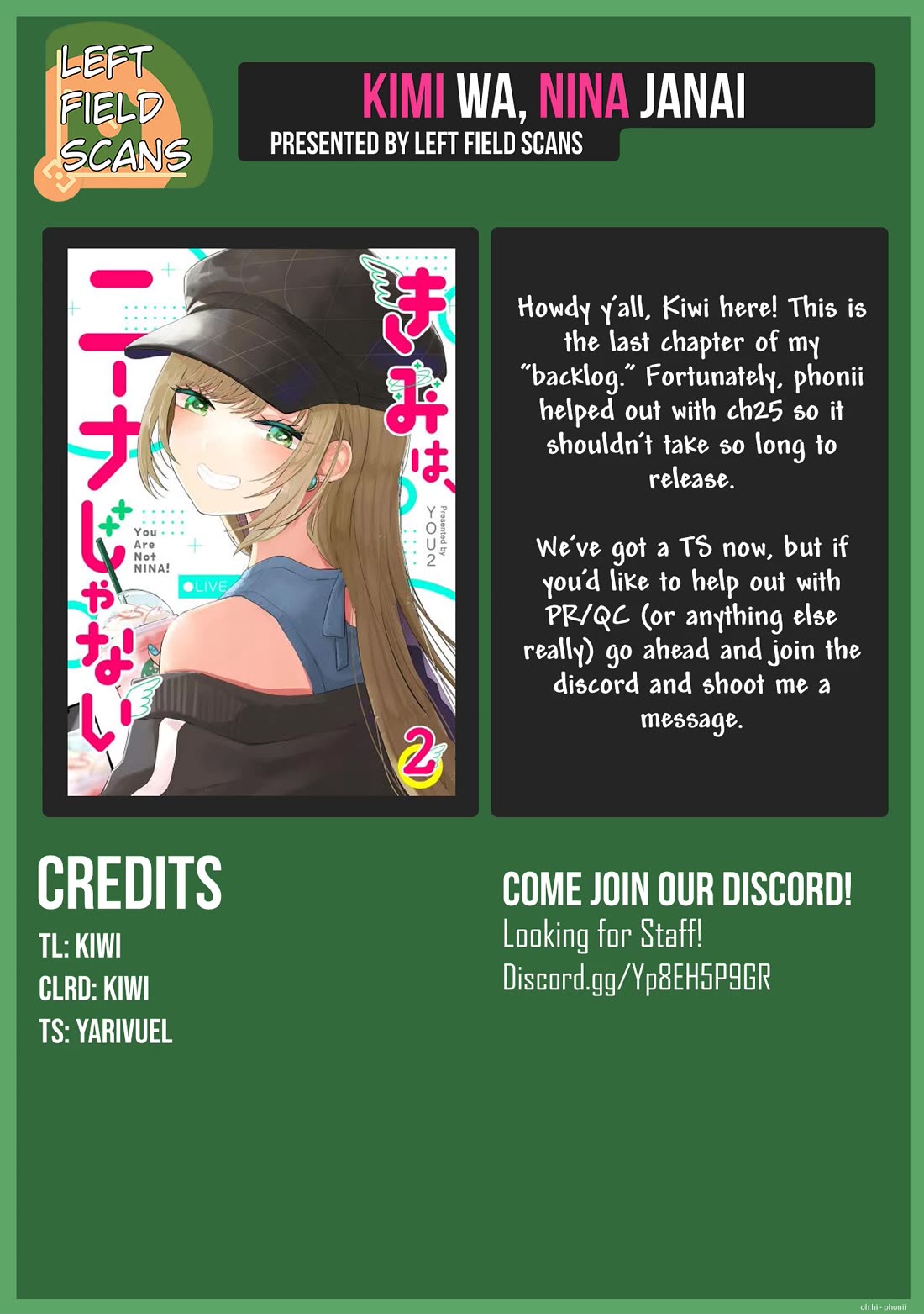 You Are Not NINA! Chapter 24 page 18 - Chapter 24: So please, answer me properly