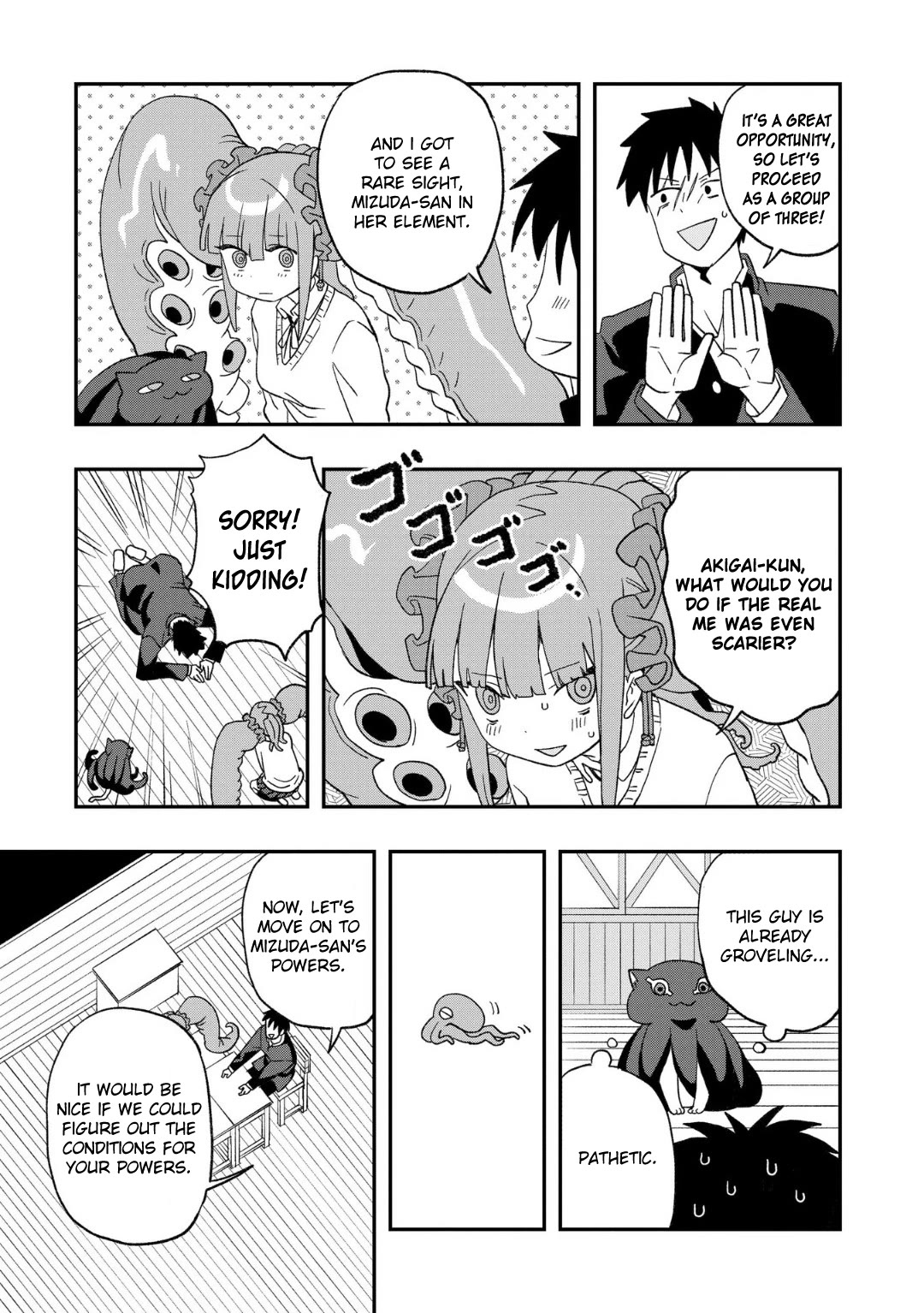 You Can’t Escape From Mizudako-chan! Chapter 11 page 9 - Chapter 11: Yudedako-chan