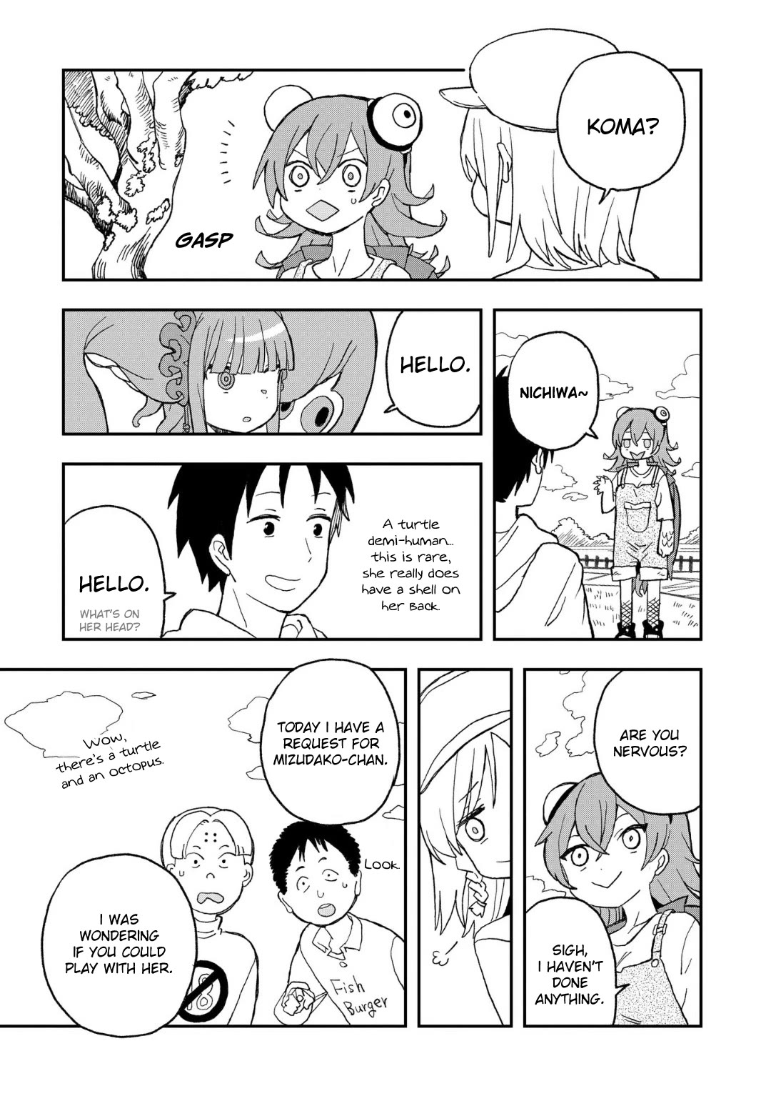 You Can’t Escape From Mizudako-chan! Chapter 12 page 5 - Chapter 12: Fierce Turtle Iwane Koma