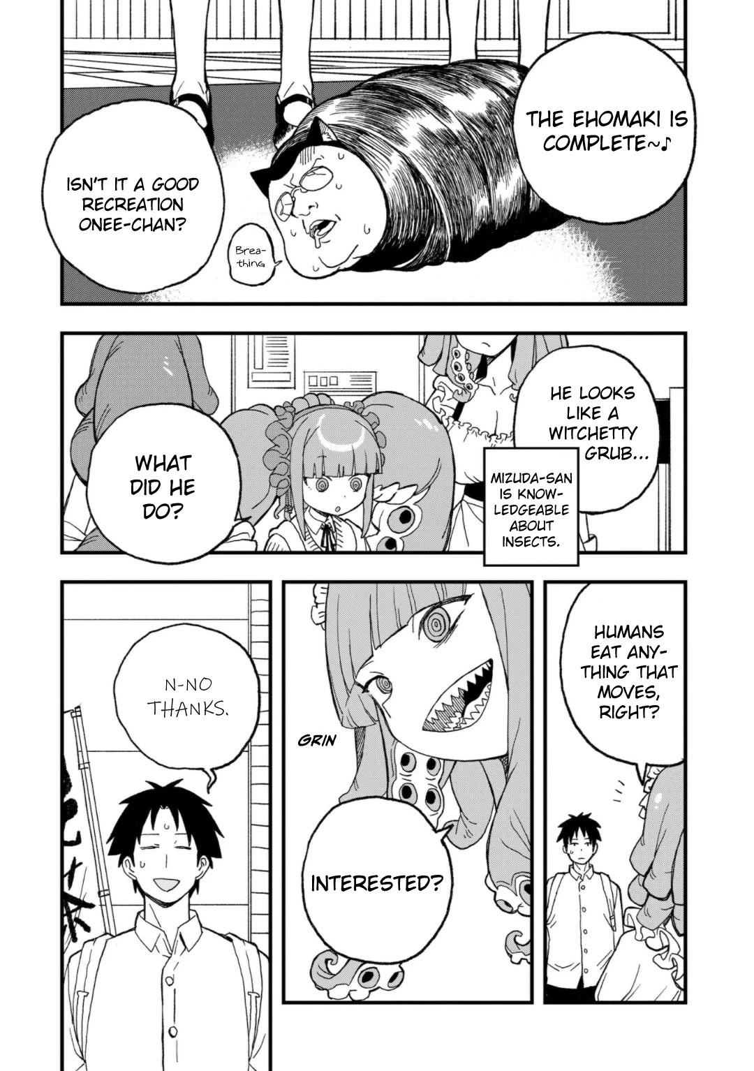 You Can’t Escape From Mizudako-chan! Chapter 15 page 3 - Chapter 15: Asa Hiru Yuu