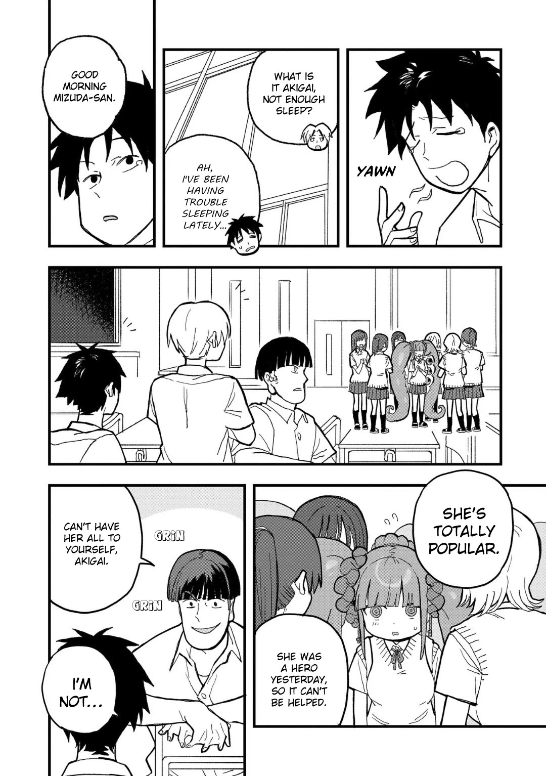 You Can’t Escape From Mizudako-chan! Chapter 17 page 2 - Chapter 17: Demi Transfer Students