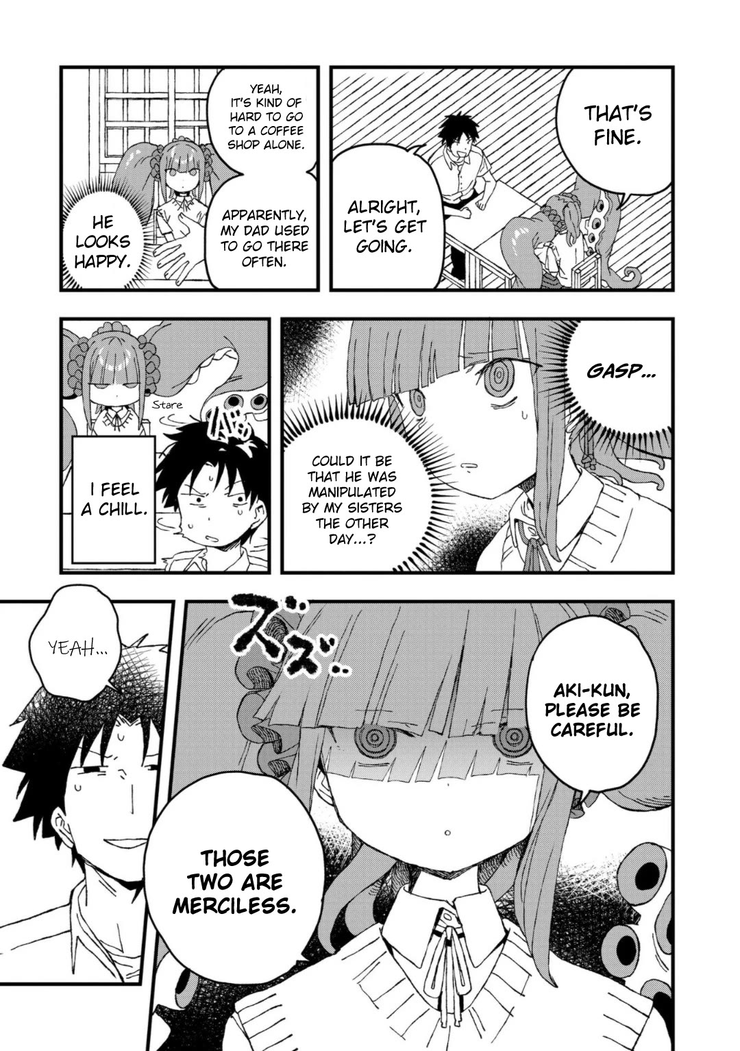 You Can’t Escape From Mizudako-chan! Chapter 21 page 3 - Chapter 21: Cafe Scylla