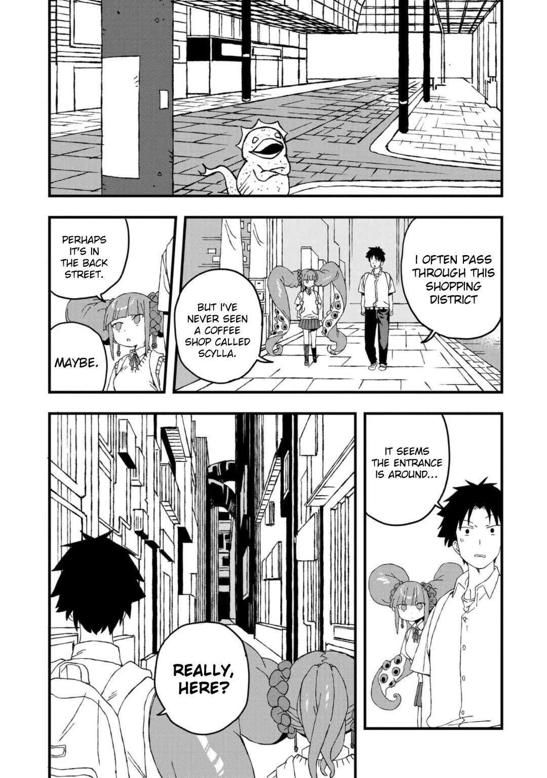 You Can’t Escape From Mizudako-chan! Chapter 21 page 4 - Chapter 21: Cafe Scylla