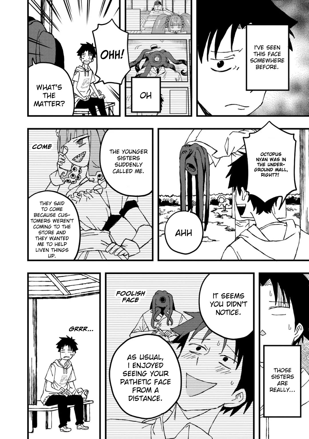 You Can’t Escape From Mizudako-chan! Chapter 24 page 12 - Chapter 24: Mysterious Henohenomoheji Masked Man