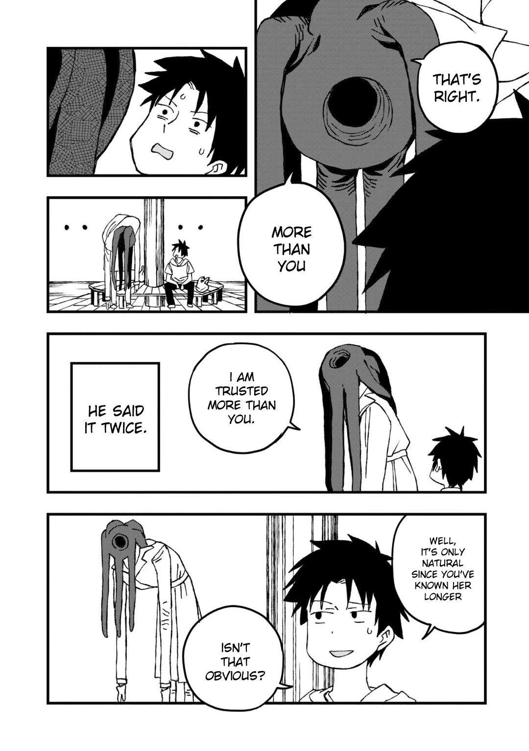 You Can’t Escape From Mizudako-chan! Chapter 24 page 14 - Chapter 24: Mysterious Henohenomoheji Masked Man