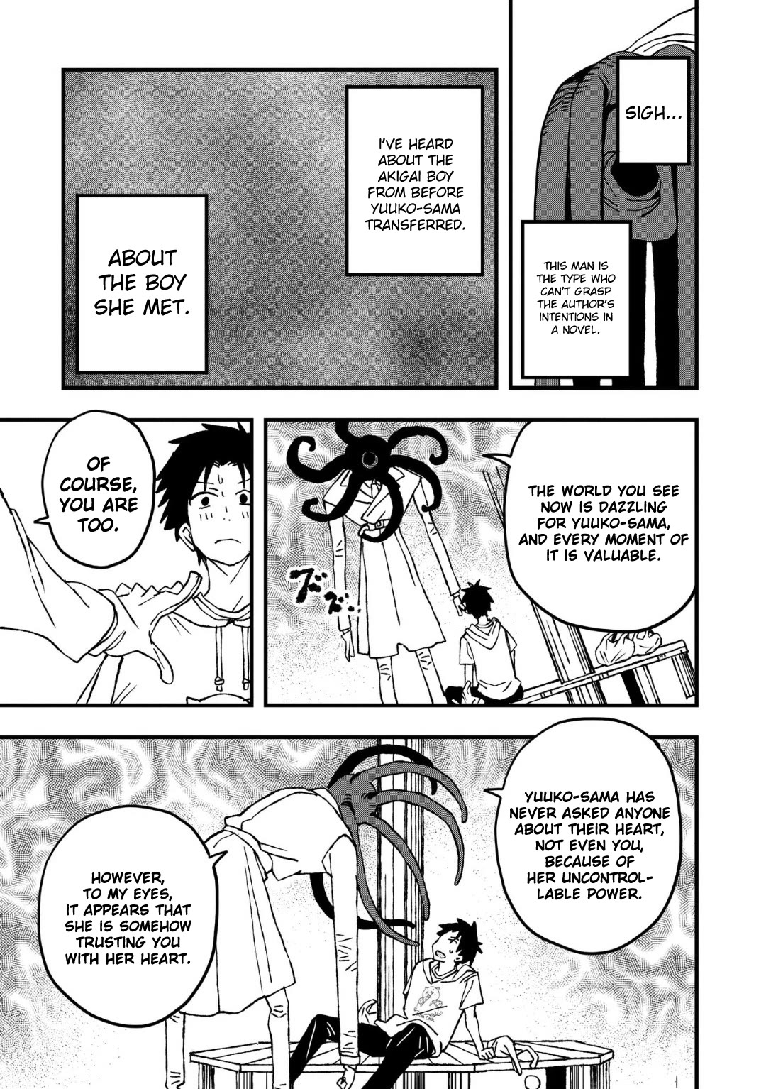 You Can’t Escape From Mizudako-chan! Chapter 24 page 15 - Chapter 24: Mysterious Henohenomoheji Masked Man