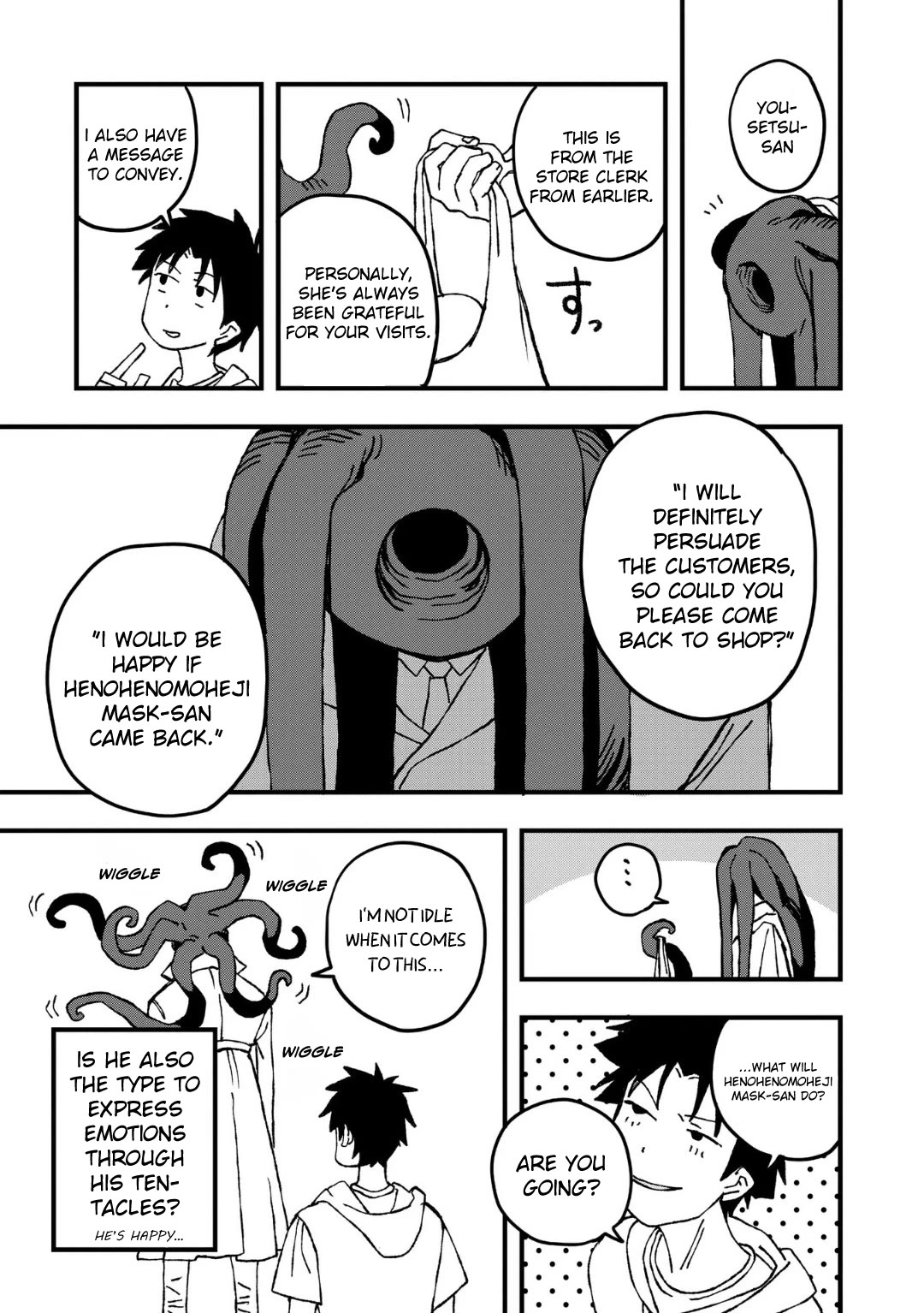 You Can’t Escape From Mizudako-chan! Chapter 24 page 17 - Chapter 24: Mysterious Henohenomoheji Masked Man