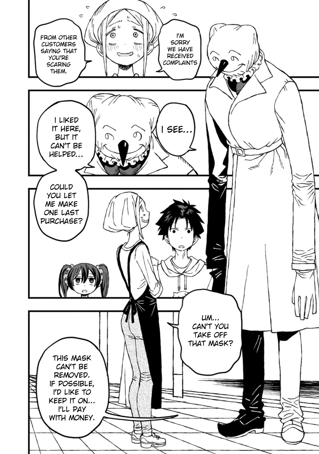 You Can’t Escape From Mizudako-chan! Chapter 24 page 2 - Chapter 24: Mysterious Henohenomoheji Masked Man