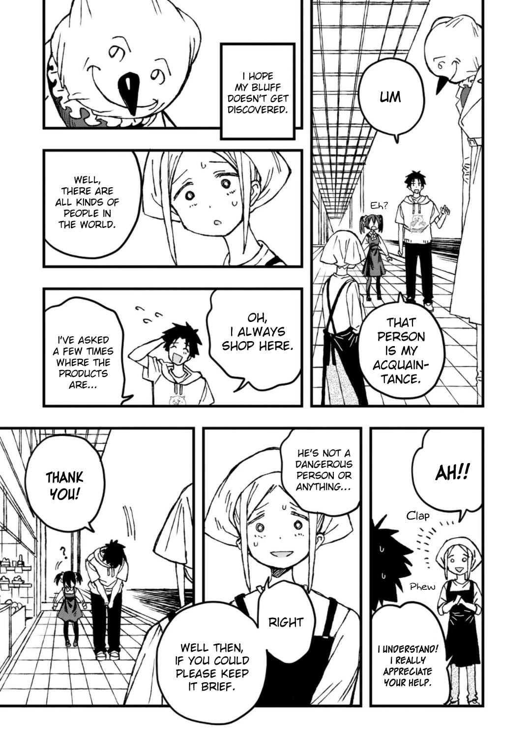 You Can’t Escape From Mizudako-chan! Chapter 24 page 3 - Chapter 24: Mysterious Henohenomoheji Masked Man