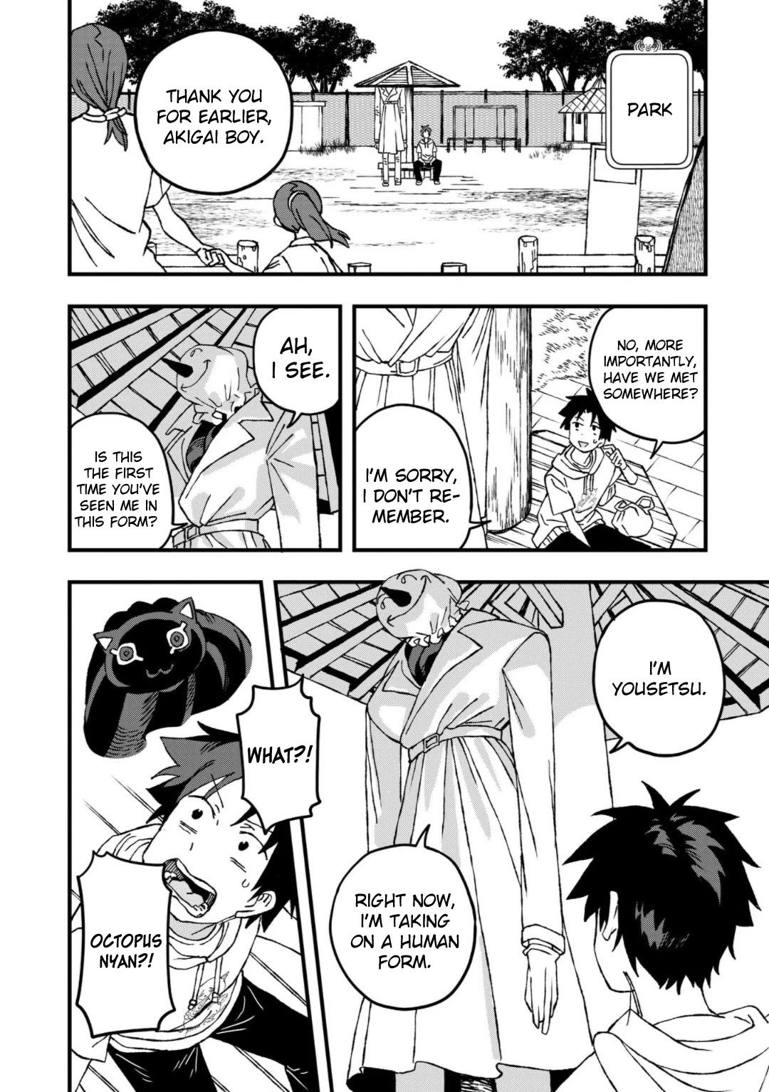 You Can’t Escape From Mizudako-chan! Chapter 24 page 6 - Chapter 24: Mysterious Henohenomoheji Masked Man