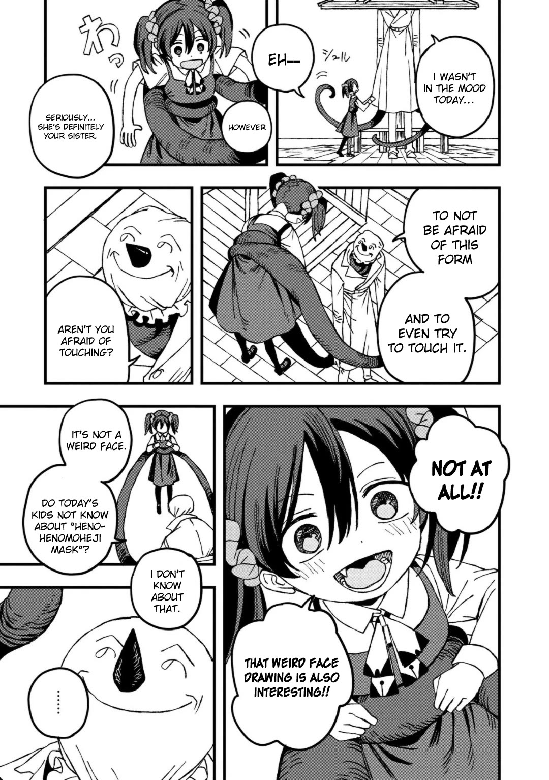 You Can’t Escape From Mizudako-chan! Chapter 24 page 9 - Chapter 24: Mysterious Henohenomoheji Masked Man