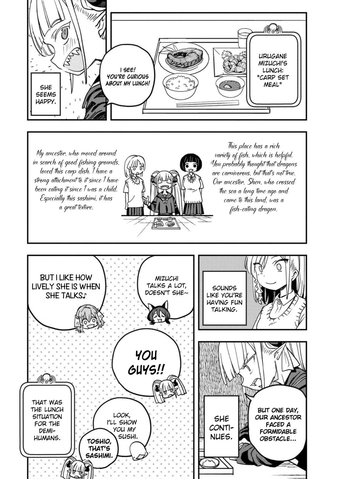 You Can’t Escape From Mizudako-chan! Chapter 25 page 13 - Chapter 25: Meals of the Demi-Humans