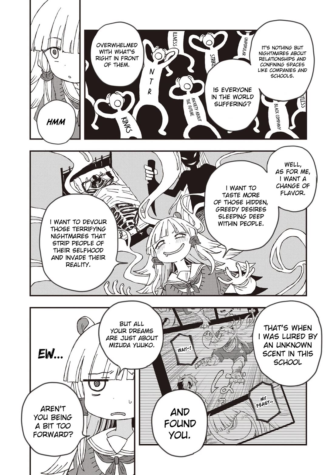 You Can’t Escape From Mizudako-chan! Chapter 27 page 14 - Chapter 27: Akigai in Trouble?! Mudou Bakura Again