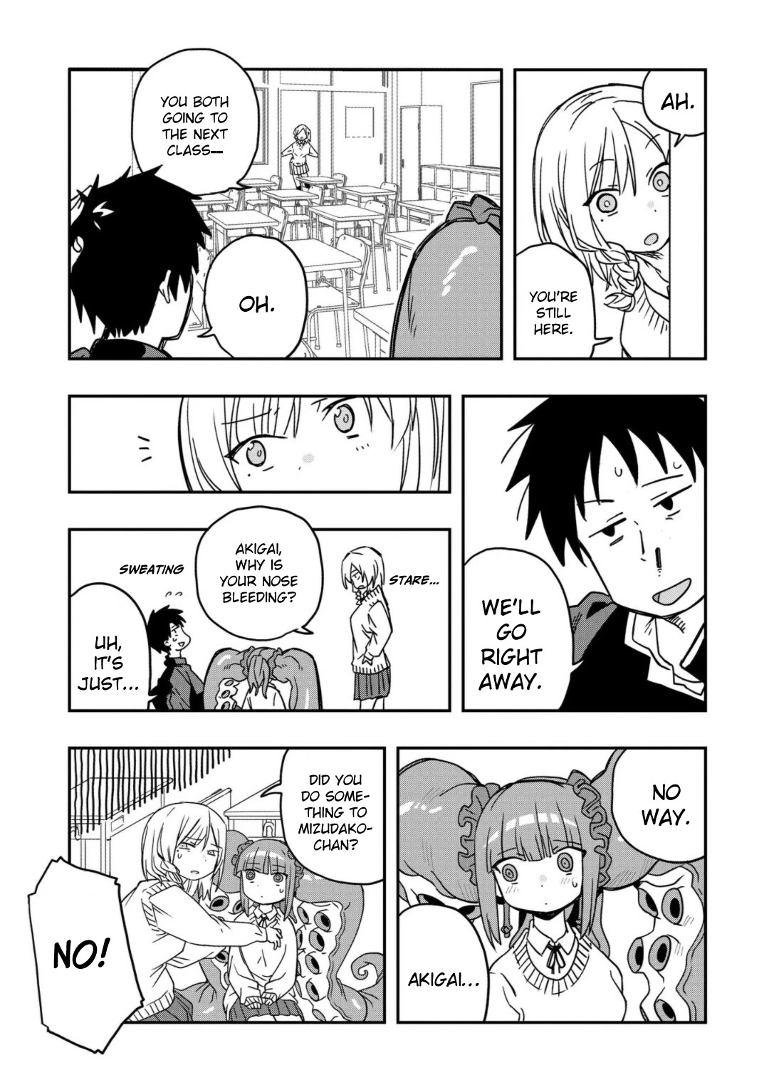 You Can’t Escape From Mizudako-chan! Chapter 3 page 12 - Chapter 3: Versatile Hair