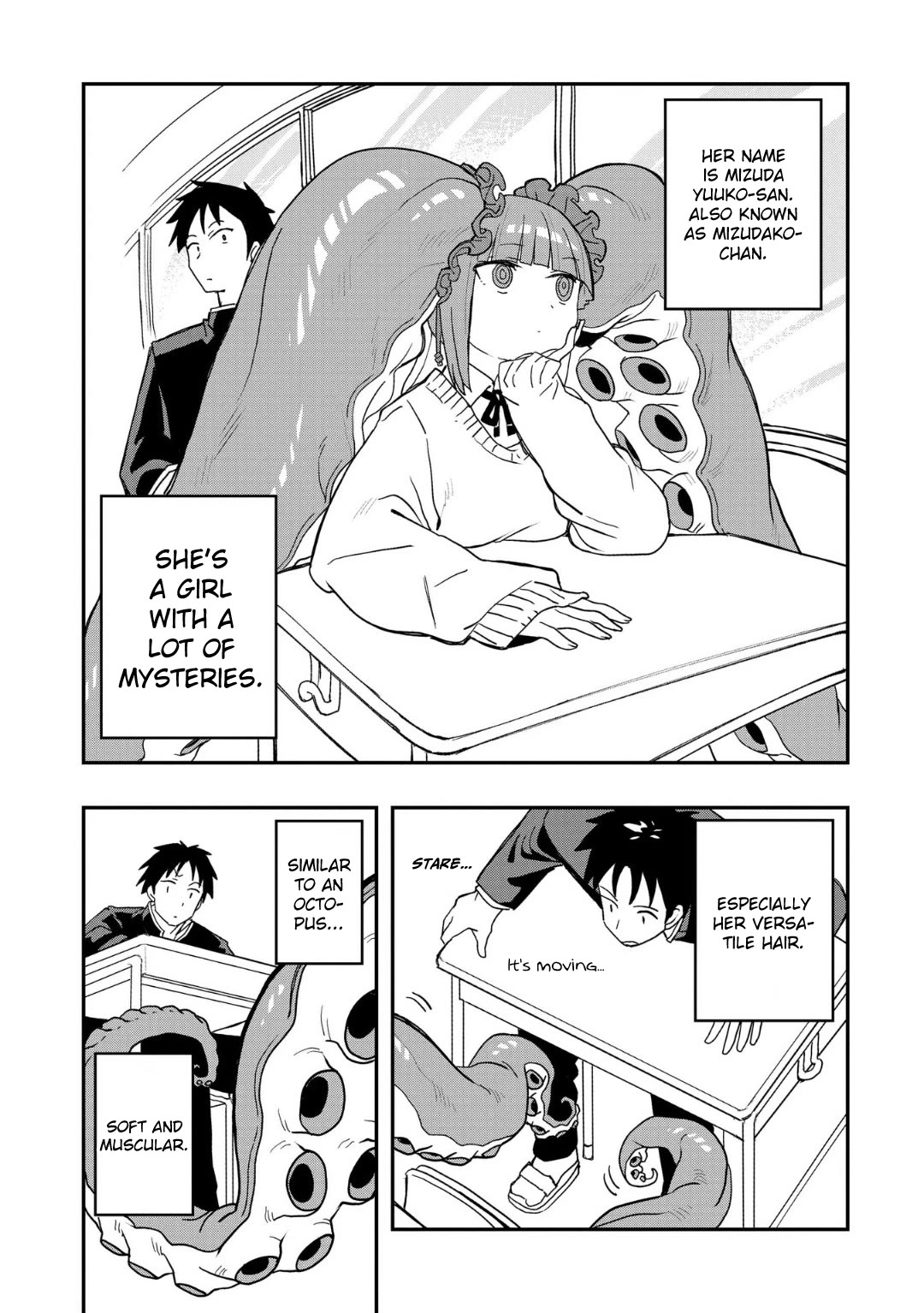 You Can’t Escape From Mizudako-chan! Chapter 3 page 2 - Chapter 3: Versatile Hair