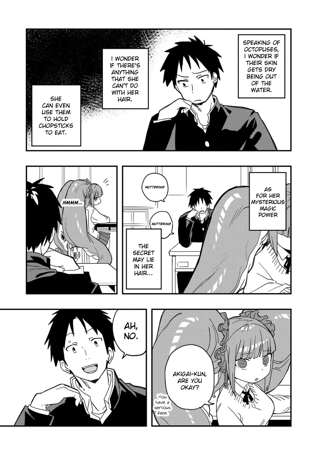 You Can’t Escape From Mizudako-chan! Chapter 3 page 3 - Chapter 3: Versatile Hair