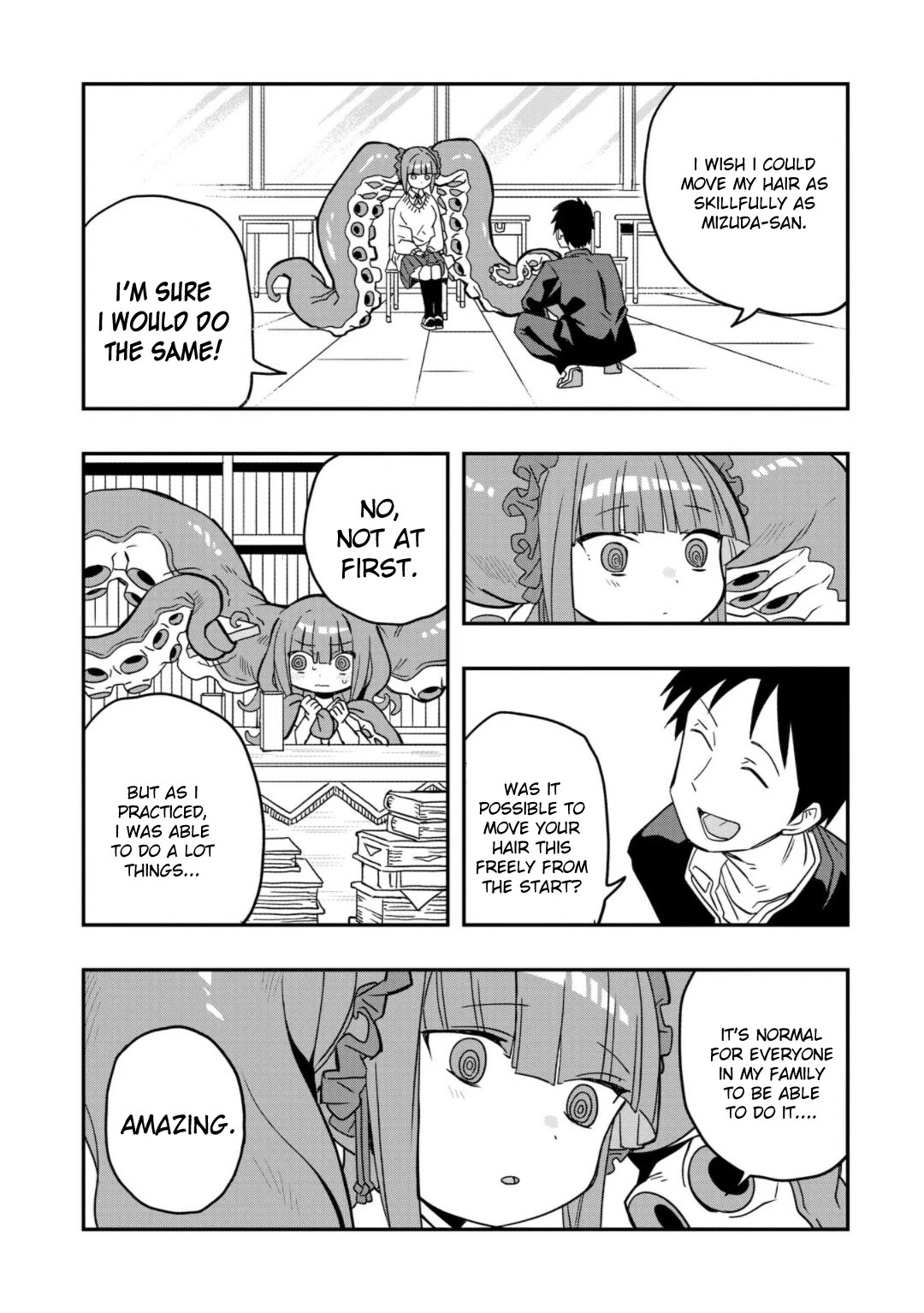 You Can’t Escape From Mizudako-chan! Chapter 3 page 8 - Chapter 3: Versatile Hair
