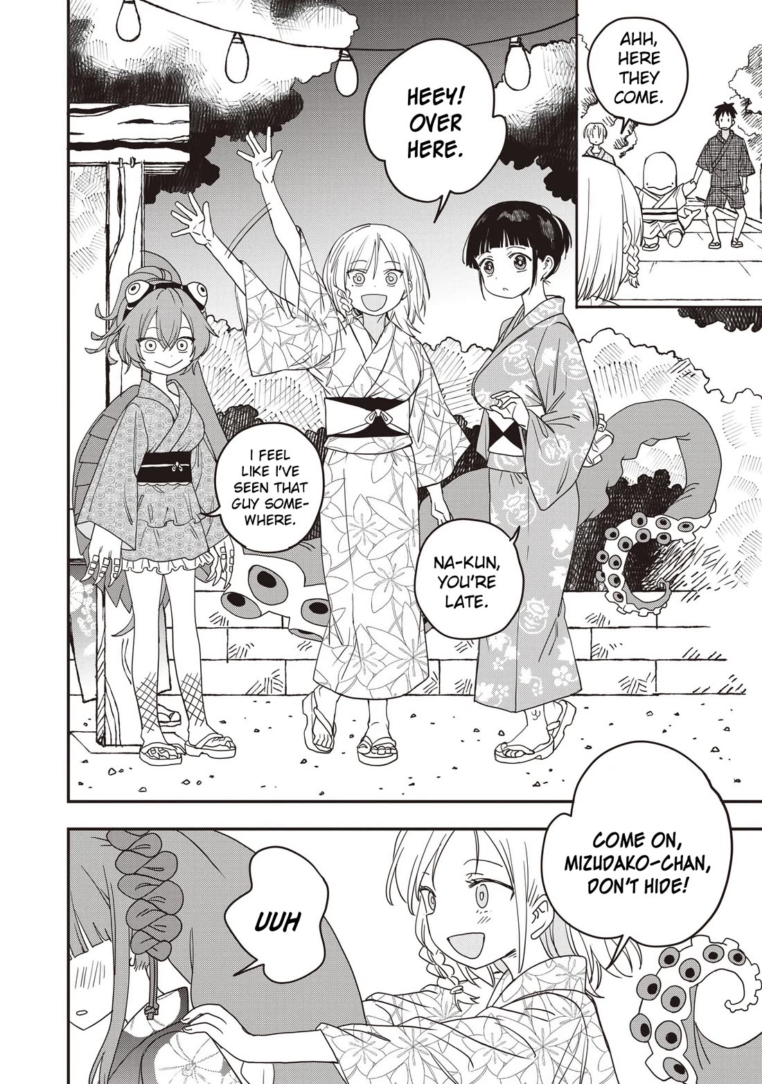 You Can’t Escape From Mizudako-chan! Chapter 34 page 12 - Chapter 34: Summer Water God Festival