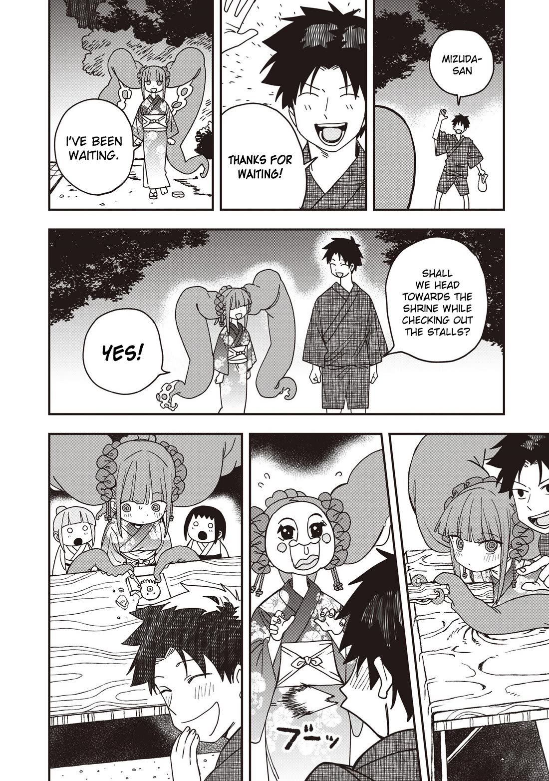 You Can’t Escape From Mizudako-chan! Chapter 35 page 14 - Chapter 35: The Distant Fireworks of the Past