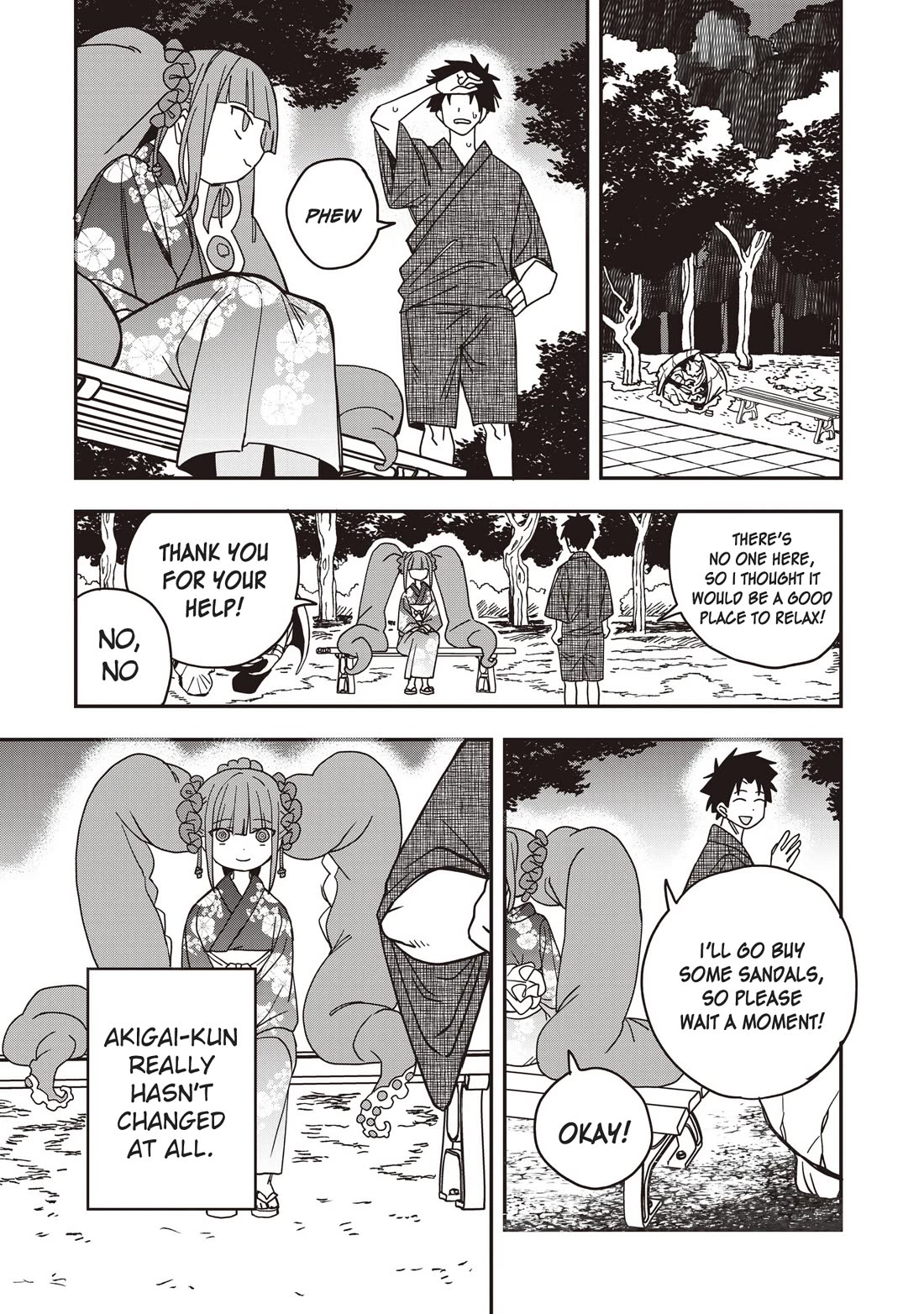 You Can’t Escape From Mizudako-chan! Chapter 35 page 9 - Chapter 35: The Distant Fireworks of the Past