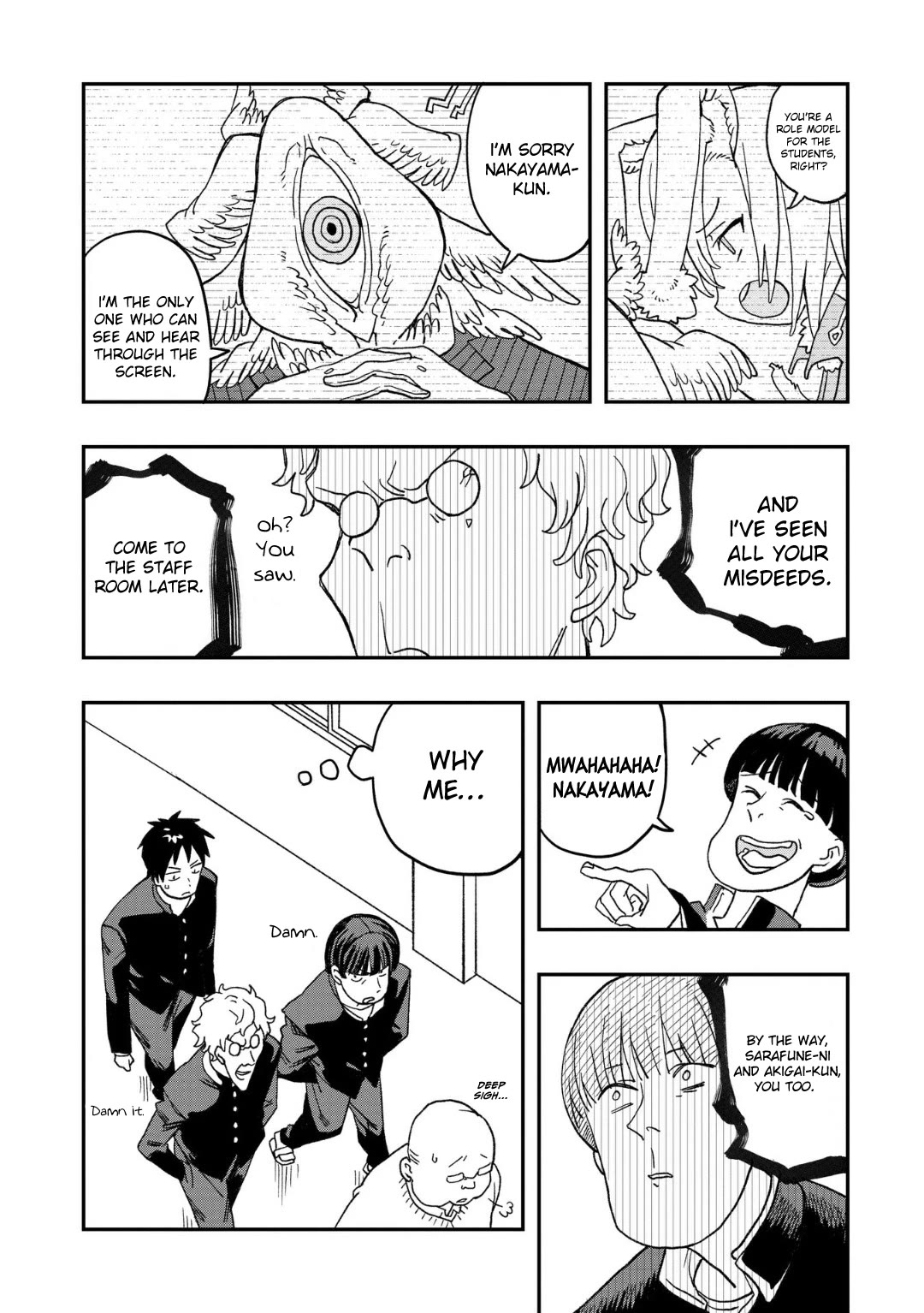 You Can’t Escape From Mizudako-chan! Chapter 7 page 12 - Chapter 7: Principal Sam Adam