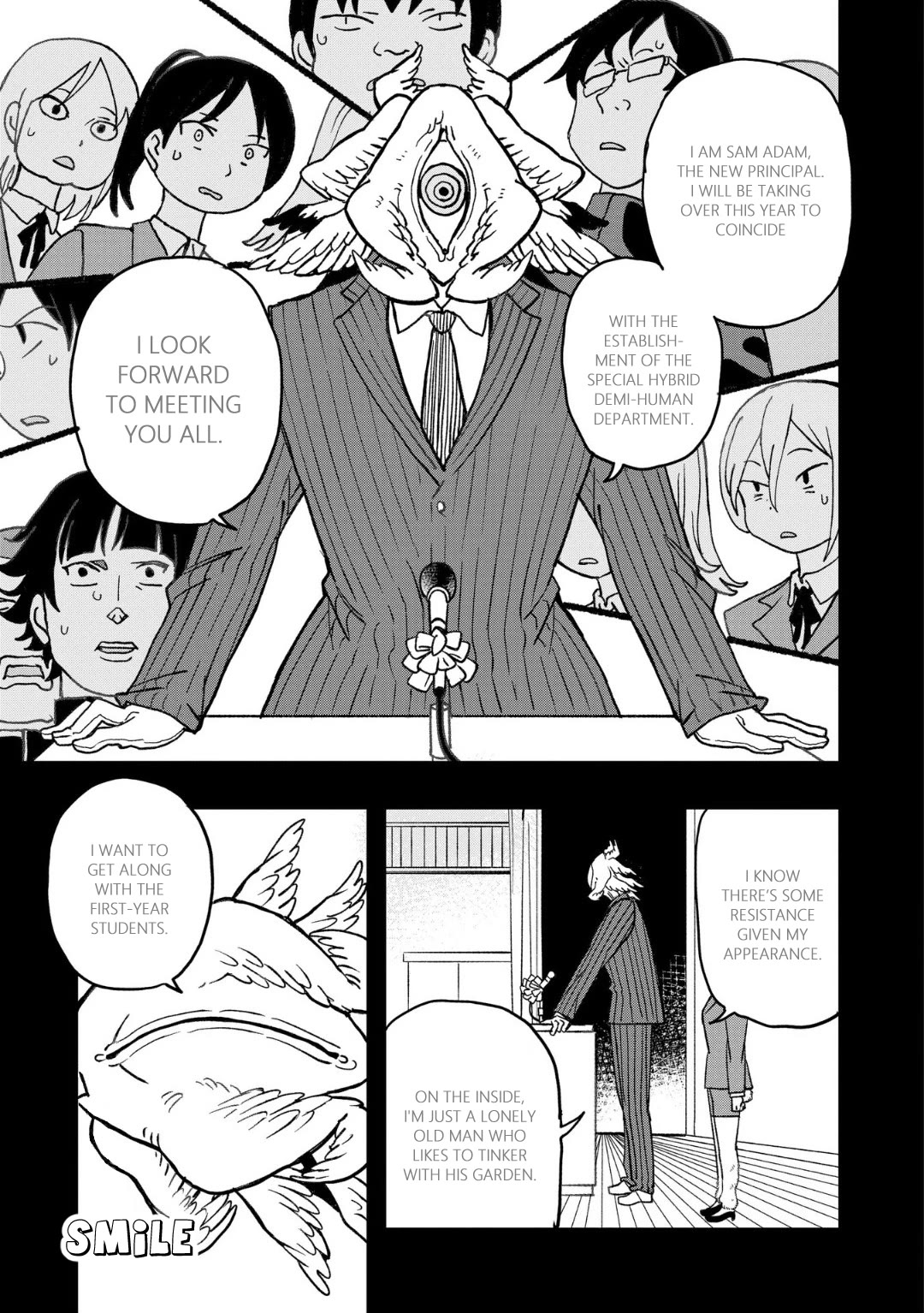 You Can’t Escape From Mizudako-chan! Chapter 7 page 3 - Chapter 7: Principal Sam Adam