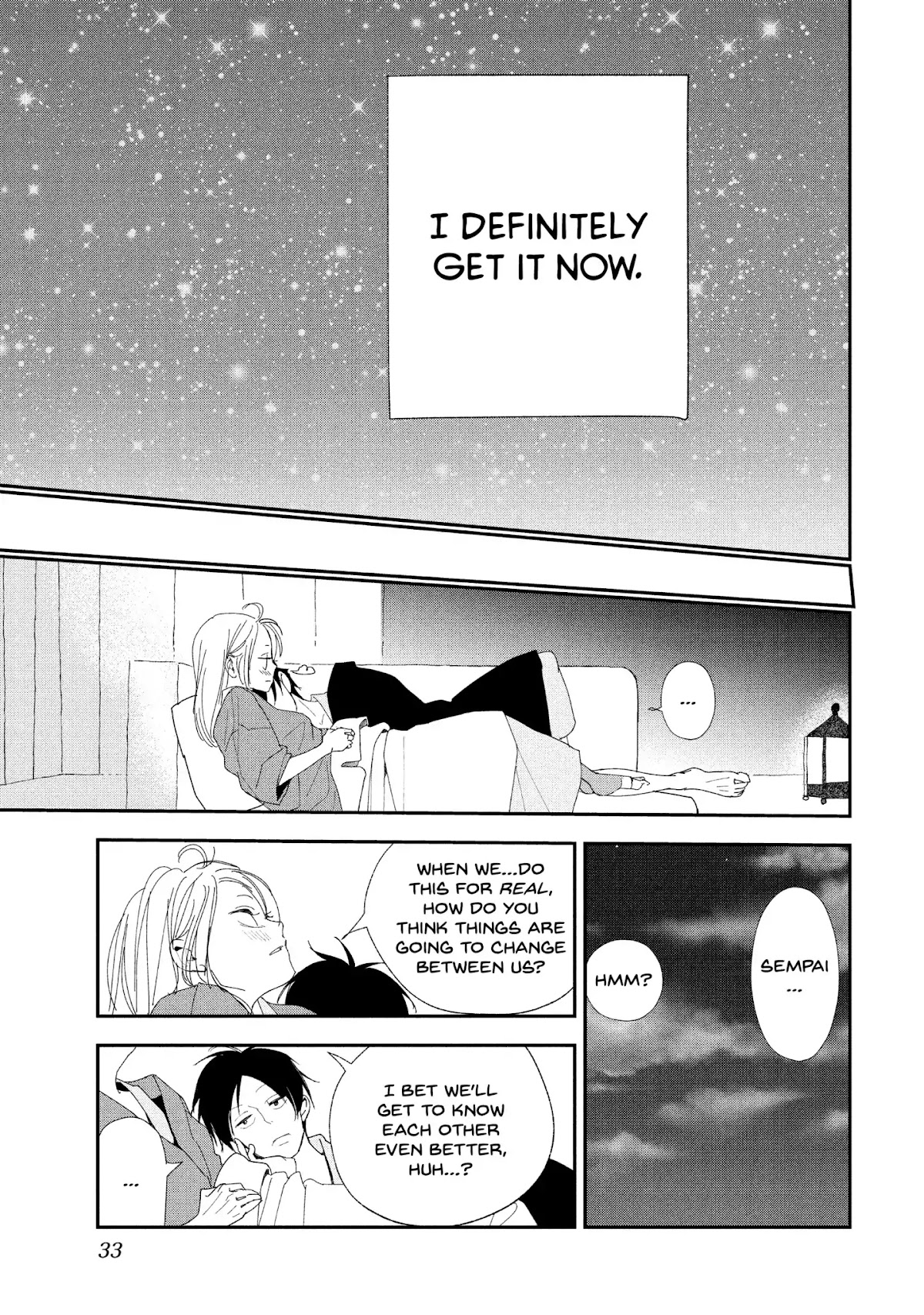You Got Me, Sempai! Chapter 9 page 33 - Chapter 9: Vol.3 Episode 9: I'm Staying the Night with Sempai--Again!