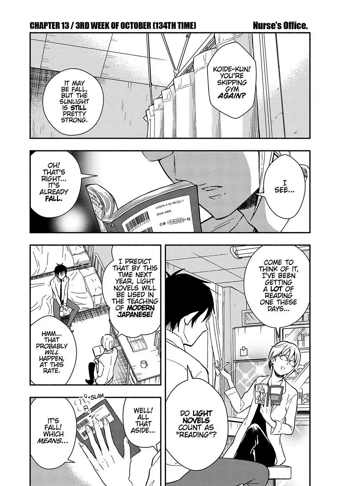 You no Ataranai Koide-kun Chapter 13 page 1 - Chapter 13: 3rd Week of October (134th Time)