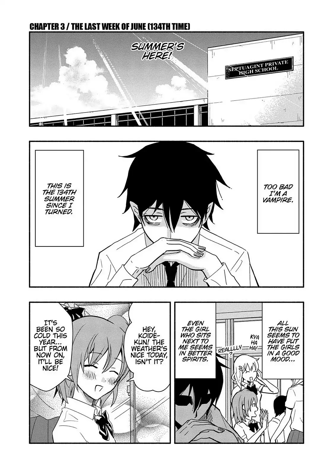 You no Ataranai Koide-kun Chapter 3 page 1 - Chapter 3: The Last Week of June (134th Time)