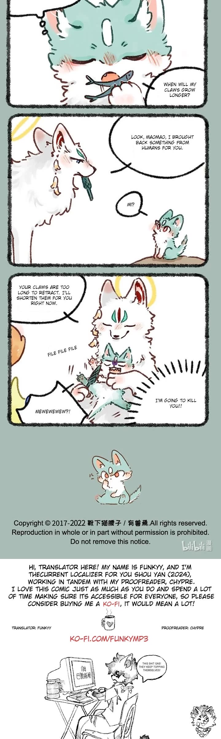 You Shou Yan Chapter 633 page 3 - Chapter 633: The Price of getting Something for Nothing/Can't Help Myself