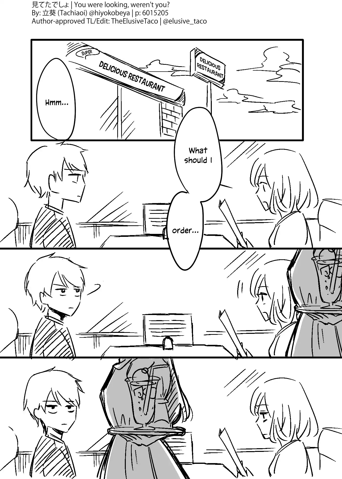 You Were Looking, Weren't You? Chapter 0 page 1 - Chapter 0: Oneshot