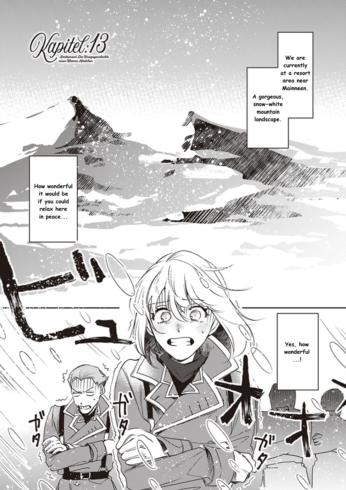 Youjo Senki Restaurant Chapter 13 page 1 - Chapter 13: The Food Situation in Wartime (1)