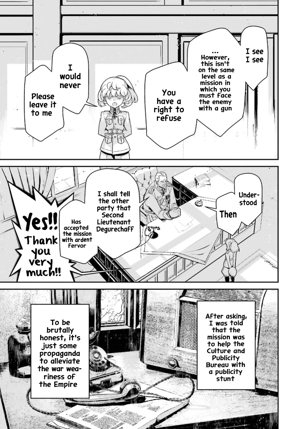 Youjo Senki Chapter 40.5 page 7 - Chapter 40.5: Side story: A borrowed cat