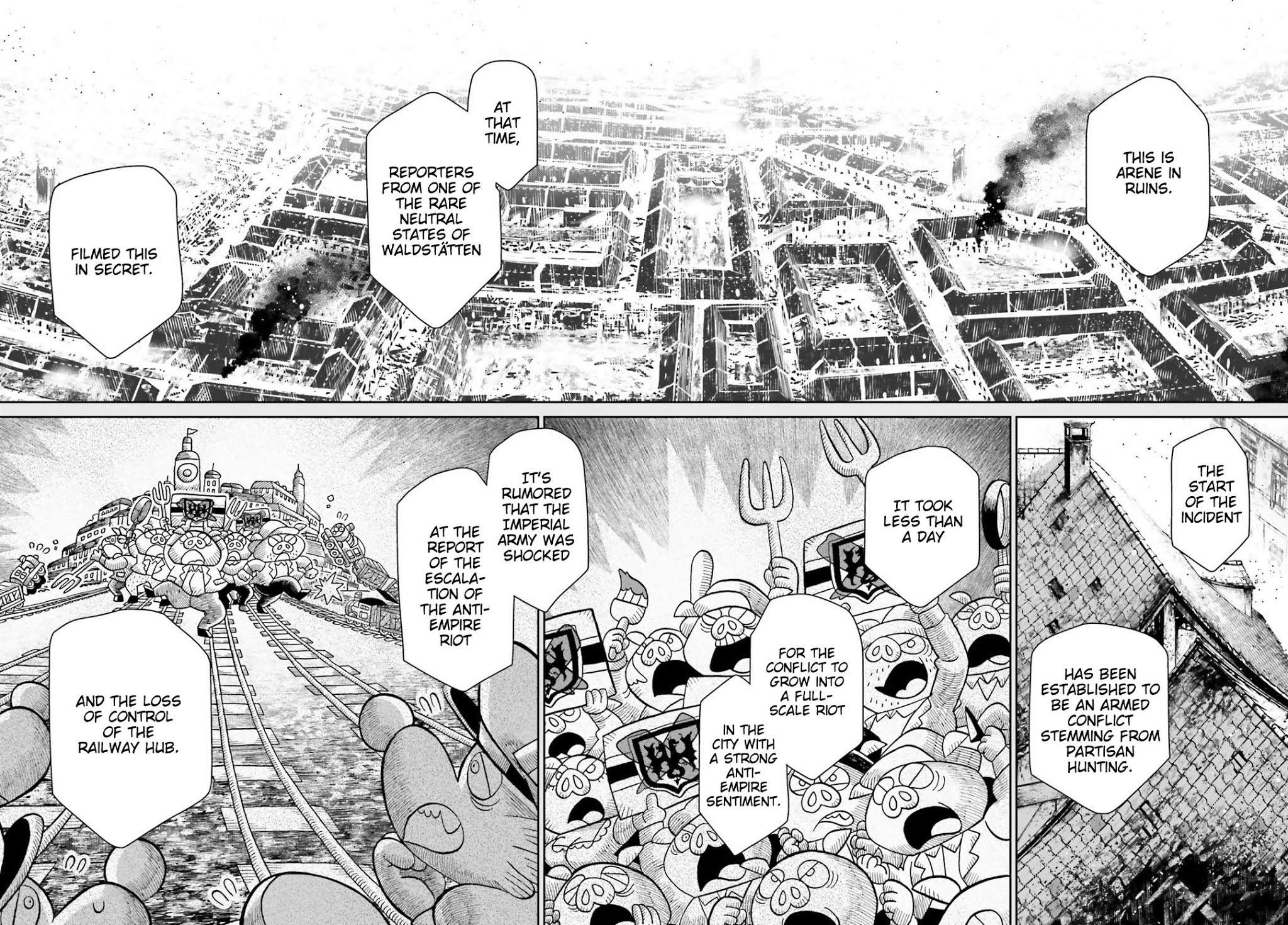 Youjo Senki Chapter 40 page 9 - Chapter 40: Andrew Report: The Massacre of Arene
