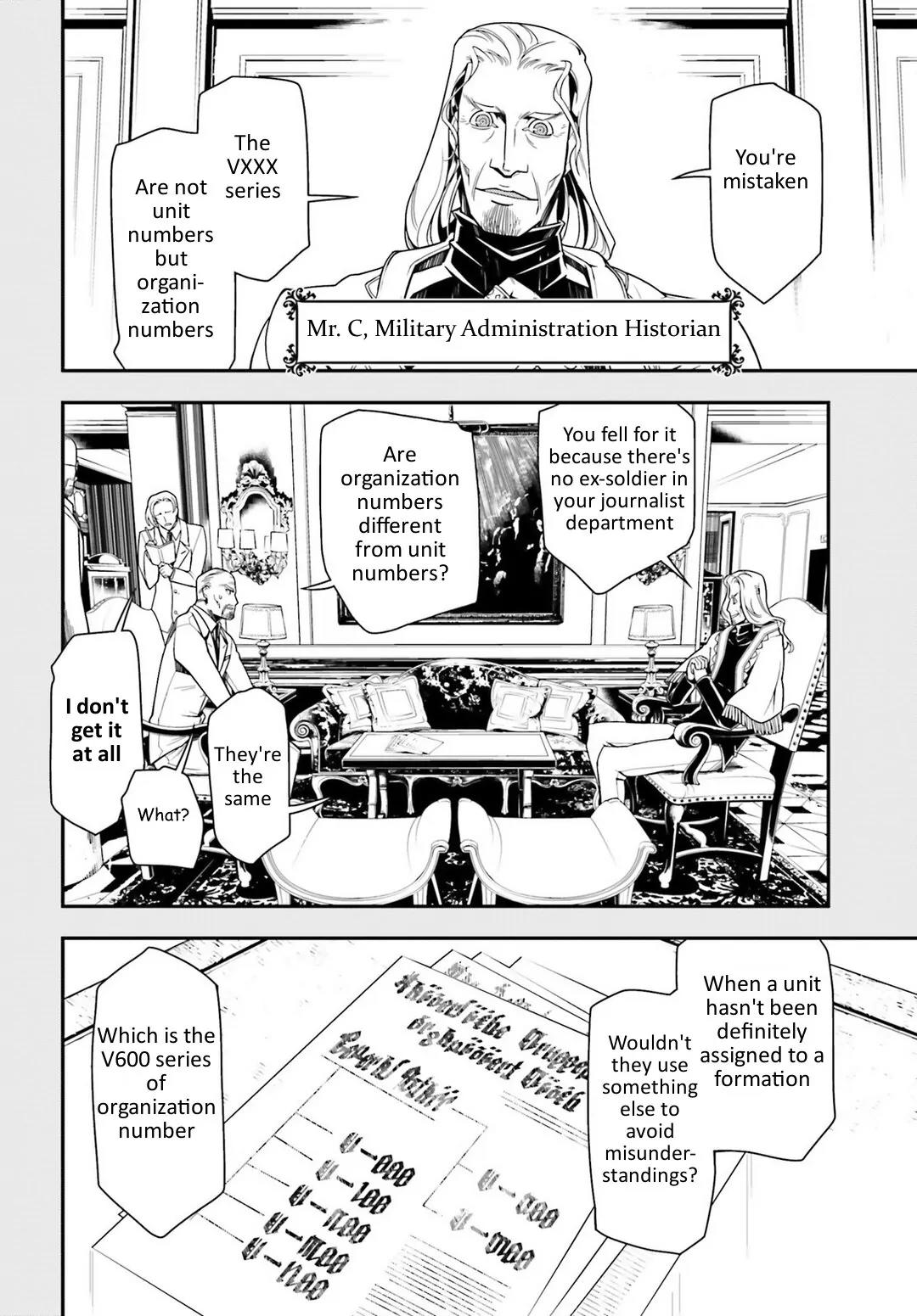 Youjo Senki Chapter 9 page 23 - Chapter 9: Andrew Reports: Mysteries of the Eleventh Goddess and V600