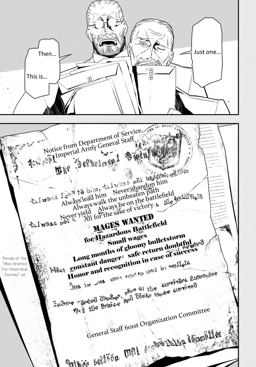 Youjo Senki Chapter 9 page 26 - Chapter 9: Andrew Reports: Mysteries of the Eleventh Goddess and V600