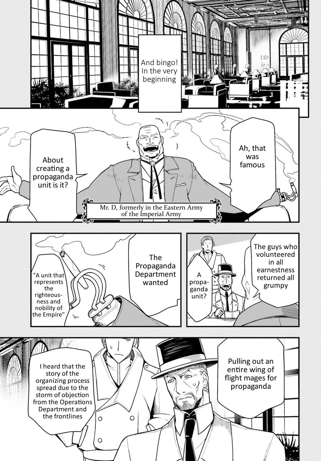 Youjo Senki Chapter 9 page 28 - Chapter 9: Andrew Reports: Mysteries of the Eleventh Goddess and V600